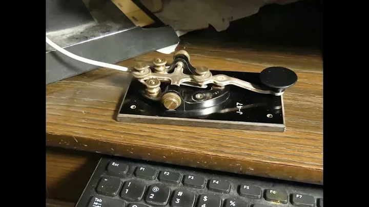 Morse code, CW, practice at 8 wpm non Farnsworth mixed words, numbers, and punctuation.