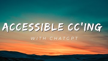 Accessible Captions with ChatGPT