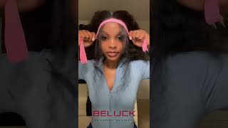 Styling My Glueless Water Wave Wig😍#beluckhair #humanhair #foryou #gluelesswig #waterwavewig