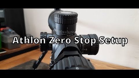 Athlon Zero Stop Set Up