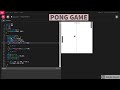 Basic PONG GAME in p5.js Web Editor | NIRUPAM |