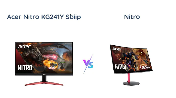🎮 Acer Nitro KG241Y vs Nitro ED270R 🖥️ Gaming Monitor Comparison! 🔄💥