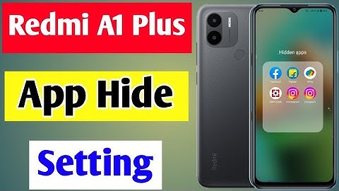 Redmi A1 plus me app hide kaise kare | how to hide apps in Redmi A1 plus