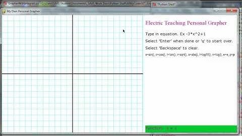 Python - Pygame Lesson: Graphing and Calculating Area Under Curve (part 7)