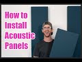 How to install acoustic panels