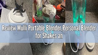Review Mulli Portable Blender,Personal Blender for Shakes and Smoothies,Rechargeable Mini Mixer, 20