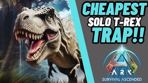 How to Solo Tame a T-Rex in ARK: Survival Ascended – Easy Trap & Taming Guide