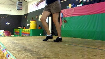 Cecilia clogging dance final run-through Sep 2011