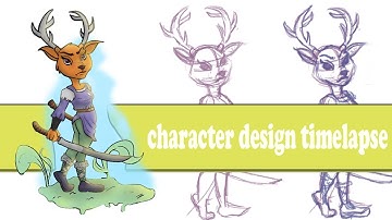 Character design Time lapse| Creating character in Photoshop.