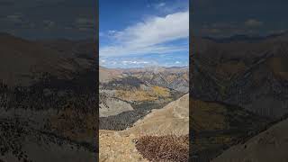 rockies and fall colors view coming down from Mt Antero