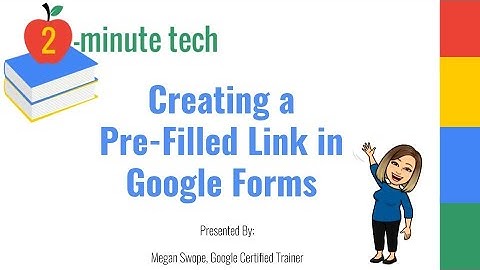 Getting a Pre Filled Link on Google Forms