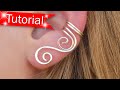 TUTORIAL Made EASY!  - Make Cascade Swirl Ear Cuffs - DIY