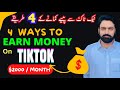 4 Ways to Make Money online from Tiktok || tiktok se paise kaise kamaye | tiktok earning in Pakistan