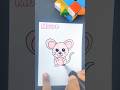 Mouse 🐁 #art #mouse #draw #youtubeshorts #easydrawing #drawing #shortvideo #sketchart #colordrawing