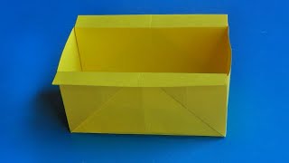 Оригами коробочка // Как сделать коробочку из бумаги // Origami box with handles