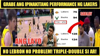 TINAWANAN ni LBJ si Giannis matapos SUMABLAY sa Free-throw! COMEBACK game ng Lakers!