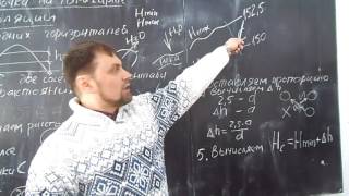 Определение высоты точки между горизонталями на топографической карте Д-11 2.03.17