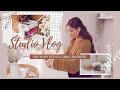 Etsy Day in the life of a small business owner💖Package orders with me & unboxing a new clay machine!