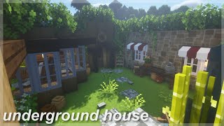 [Minecraft] Underground house 🌱🐌 | speedbuild | CIT Resource Packs