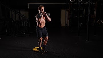 Dual Kettlebell Rack Cyclist Squats