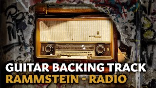 GUITAR BACKING TRACK 🎸 Rammstein - Radio chords