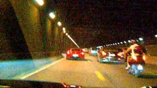 Ferrari Meeting Inside California In Tunnel..
