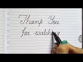 CURSIVE HANDWRITING FOR BEGINNERS ♦ CURSIVE CAPITAL & SMALL ALPHABETS ♦ CALLIGRAPHY LETTERS