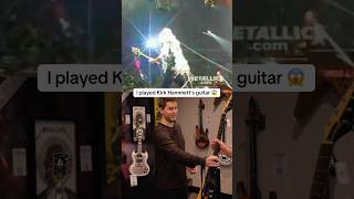 My dad‘s favorite band is Metallica so I gave him Kirk Hammett‘s guitar