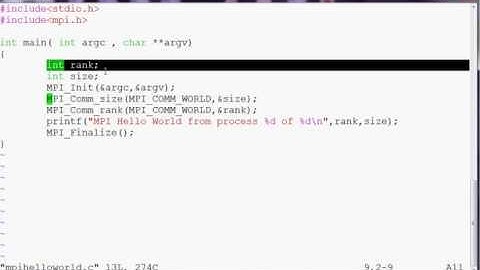 MPI Hello World Program