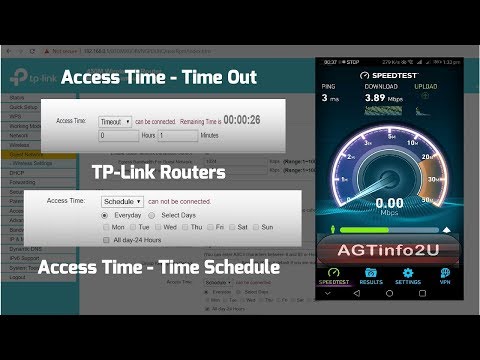 TP-Link Router set speed limit for other users with access timeout & schedule