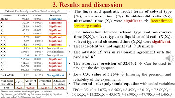 SH4 - Two-step optimization of microwave-ultrasound-assisted extraction of phenolic compounds ...