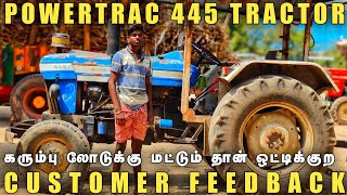 Powertrac 445 tractor Customer Feedback | tractor video | come to village |