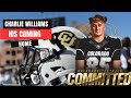 Breaking news tight end charlie williams is joining boulder from the transfer portal