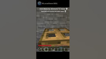 Cave Divers for absolutely no reason 😭🙏🏻 - #minecraft #trending #memes #shorts
