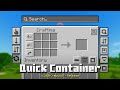 Quick Container V1.0.0 Release! - Texture Pack Minecraft Bedrock