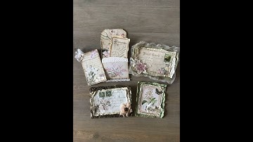Ephemera: Decorate 2 Envelopes, make a pocket+two Journal Cards/ Craft with me