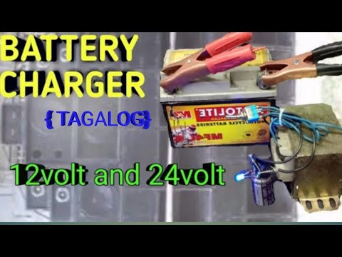Video: Paano ka makakagawa ng isang 24 volt charger ng baterya?