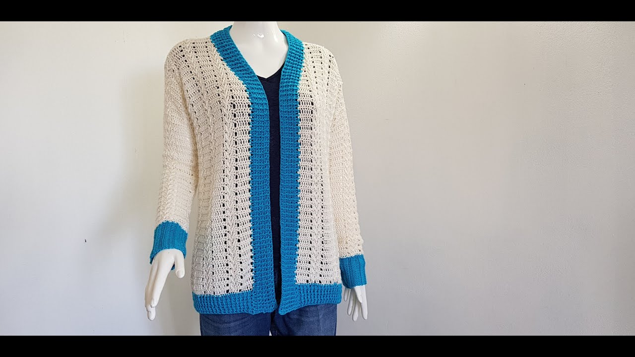 How to Crochet Cardigan PART 1 YouTube