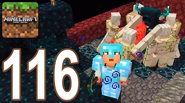 Minecraft Pocket Survival - Gameplay Walkthrough Part 116 - Warden vs Iron Golems (iOS, Android)