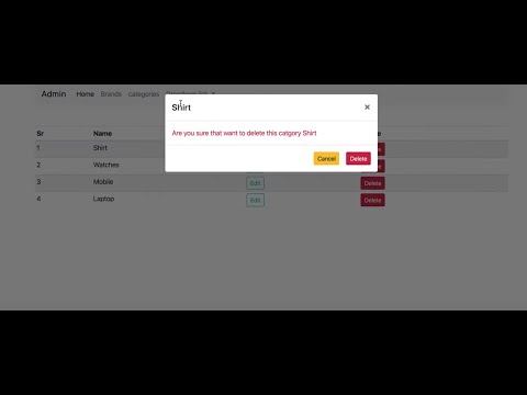 Ecommerce website delete