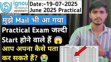 IGNOU June 2025 Practical Exam Dates & How to Check Your Schedule | Ignou Practical Updates