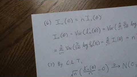 The Score Function - Asymptotic Normality
