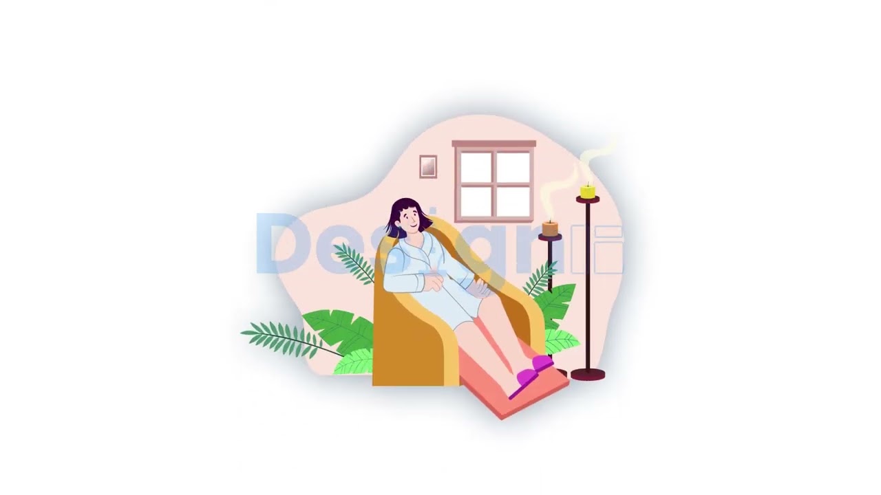 Spa and Salon Free Animated Icons for Premiere Pro Templates