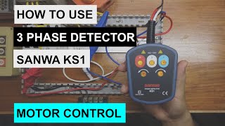 how to use a 3 phase detector | motor control
