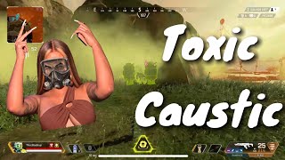 The most TOXIC Caustic ending to a game!! (Apex Legends Season 10 Console Gameplay)