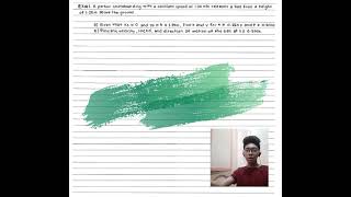 Projectile Motion: Zero Launch Angle | Kinematics
