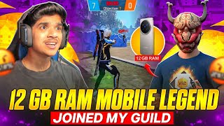 12 GB RAM 📱 MOBILE LEGEND 🔥 | NEW LEGEND OF 👑DFG GUILD | FREE FIRE IN TELUGU #dfg #freefire screenshot 5