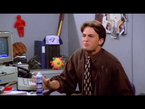 Chandler smokes at work | HD | Best scenes