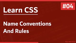 Learn CSS In Arabic 2021 - #04 - Name Conventions And Rules screenshot 5