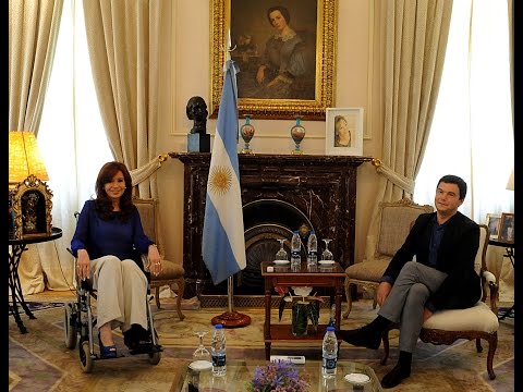 17 de ENE. Cristina Fernández se reunió con el economista francés Thomas Piketty.